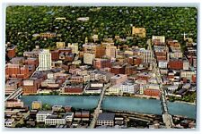 c1910's Aerial View Downtown Shopping Grand Rapids Michigan MI Unposted Postcard picture