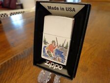 PIPE SMOKING FLY FISHERMAN SPORTS SERIES FISH ZIPPO LIGHTER MINT IN BOX picture
