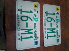 vintage New Hampshire license plates M-16 16-M1 picture