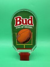 VINTAGE - BUD KING OF BEERS - TAP HANDLE - FOOTBALL - ACRYLIC picture