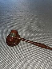 Wooden Handcrafted gavel Hammer Hardwood Gavel+Sound Block lawyer Judge Auction picture