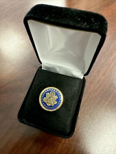 NEW Official United States U.S. Senate Blue Gold Congressional Lapel Pin & Box picture