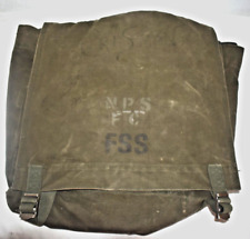Vintage USFS FSS Green Canvas Type I Backpack Bag Anchor (Last Name on item) picture