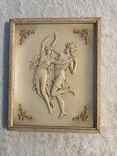 Vintage TURNER Framed Wall Hanging Dancers Fairies Nymphs Mythical Cameo Like picture