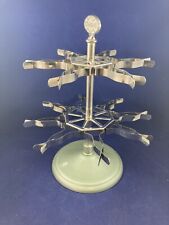 Vintage STANDARD Rotating Rubber Stamp Rack Carousel Display Stand-Holds 14 picture