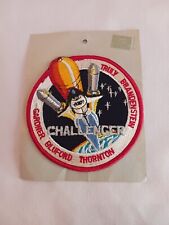 Vintage 80's Official NASA Space Shuttle Challenger Embroidered Patch Rare picture