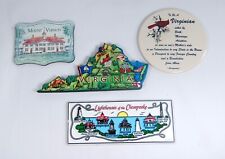 These Refrigerator Magnets of Virginia: State Map Shape, Mt Vernon, Lighthouses picture