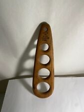 Vintage 1980 Wooden Pasta Measure KNOCK ON WOOD Ithaca NY Danish Modern MCM picture
