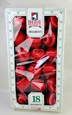 Rauch Satin Sheen Red Ball Ornaments Box of 18 picture