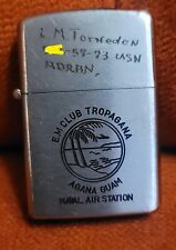 Vintage Viet Nam War Era Trench Art Peguin Lighter Japan Named Agana Guam NAS picture