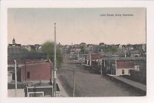 N-488 Alma Nebraska John Street Scene Hand Colored Postcard 1913 picture