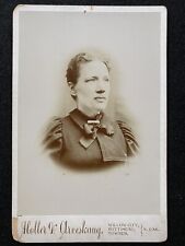 Towner North Dakota ND Big Teethed Woman Bottineau Antique Cabinet Photo picture