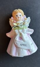 Vintage  April Birthday Girl Angel  Figurine picture