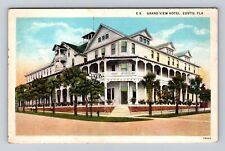 Eustis FL-Florida, Grand View Hotel Advertising, Vintage Souvenir Postcard picture