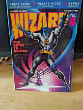 December 1991 Wizard Magazine #4 Batman Wolverine poster still attached picture