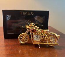 Vintage Timex Collectible Miniature Clock - Motorcycle picture