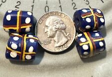 4 RARE MATCHING VENETIAN “GIFT BOX” BEADS, Early 20th C  African Trade beads picture