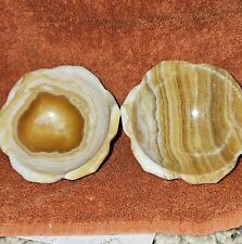 2   Yellow Calcite Bowls picture