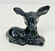 Hand Crafted Coal Deer Fawn Googly Eyes Black picture