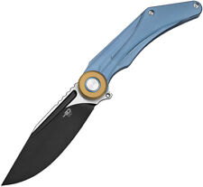 Bestech Knives Seraph Framelock Blue Titanium Folding M390 Pocket Knife T2403D picture
