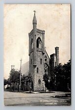 Elkhart IN-Indiana, St Johns Episcopal Church, Antique, Vintage c1911 Postcard picture