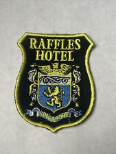 Vintage Raffles Hotel Singapore Patch Badge Travel Souvenir picture