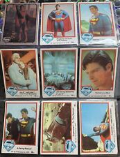 Topps vintage Superman Movie trading cards 1978- DC comics + Smallville Cards picture