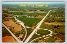 Vintage Postcard Lehigh Valley Interchange Pennsylvania Turnpike picture
