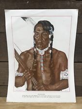 Vintage Winold Reiss Native American Indian Print “Yellow Head” picture