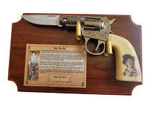 Billy The Kid Pistol Knife Plaque Bullet Hook Collectable Western Gun Knife picture
