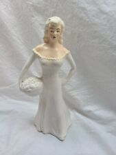 Vintage Victorian Lady Ceramic Statue UnPainted 1959 Palmer Pann  picture