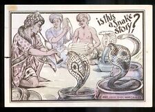 1920s SNAKE CHARMER Bread Card D50 Krugs BAKERY Magic CARD of KNOWLEDGE Cobra picture