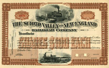 Scioto Valley and New England Railroad Co. - Railroad Stocks picture