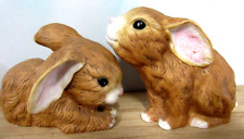 1988 River Shore two Rabbits The Snuggle Babies Scupture Collection  picture