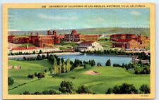 Postcard CA 1948 University Of California At Los Angeles Westwood Hills Linen O6 picture