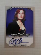 Gillian Anderson /10 Silver Autograph Card 2016 Leaf Pop Century The X Files  picture