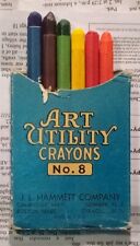 Vintage MCM Art Utility Crayons No 8 J L Hammett picture