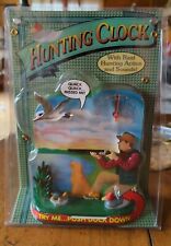 Vintage Original Duck Hunting Clock w Funny Sounds & Movement Great Gift - READ picture