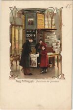 CPA LITHO PARIS Newspaper Merchant (17106) picture