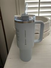 Starbucks Stanley Spring 2024 Light Blue Tumbler with Handle | 40 Oz In Hand New picture