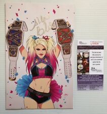 Alexa Bliss Signed Autographed WWE #14 Exclusive Championship Belt Cover JSA picture