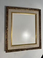 Vtg 8x10 Frame Wood /Linen Ornate Style Picture Photo Art Work Painting picture