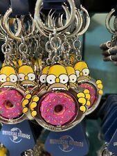 Universal Studios Exclusive The Simpsons Homer Sprinkle Donut Keychain New picture