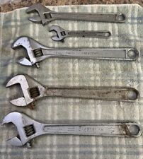 vintage adjustable wrench lot usa picture