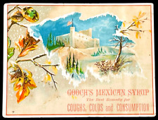 Antique Victorian Trade Card COOCH'S MEXICAN COUGH SYRUP Quack Medicine Ephemera picture