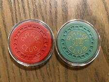Lot of 2 Chips from Arabi Social Club, Arabi, LA - ND Red, $1 Green picture