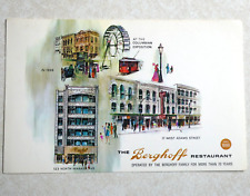 The Berghoff Restaurant Chicago IL Illinois Wabash Ave Vintage Postcard A2725 picture