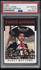 Chevy Chase as Dusty Bottoms Signed Three Amigos Custom Card AUTO PSA/DNA picture