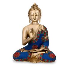 Abhaya Buddha Idol Tibet Buddha Brass Statue-Buddhist Buddhism Decorative Figuri picture