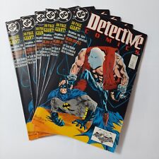 LOT OF 6 Detective Comics #598 1989 DC COMIC BOOK GD/VF 1ST BONE CRUSHER picture